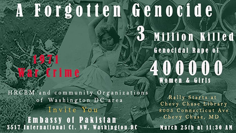 The forgotten Genocide - A protest Rally